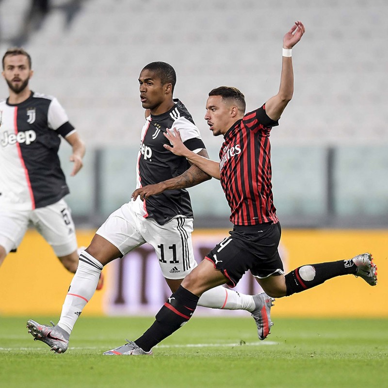 Bennacer's Worn and Signed Shirt, Juventus-Milan - "Andrà Tutto Bene"