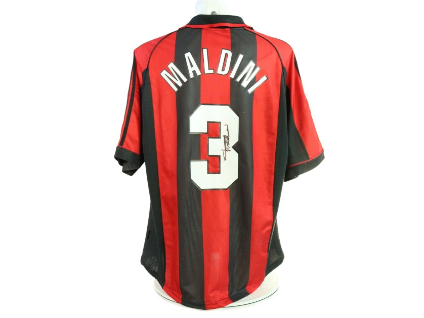 Maldini's Milan Signed Match-Issued Shirt, 1998/99 