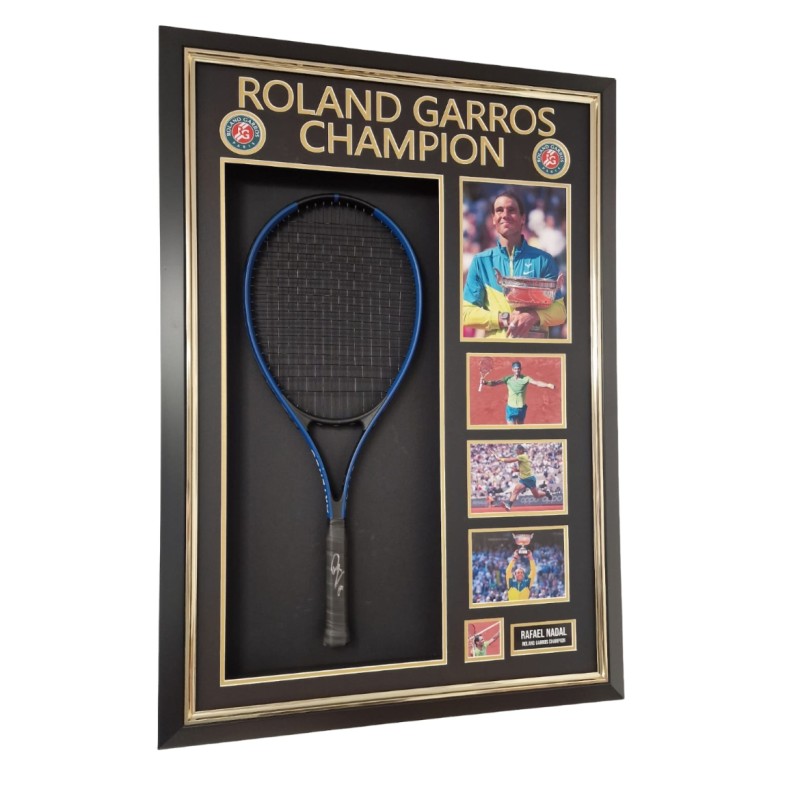 Rafael Nadal Signed and Framed Artengo Tennis Racket