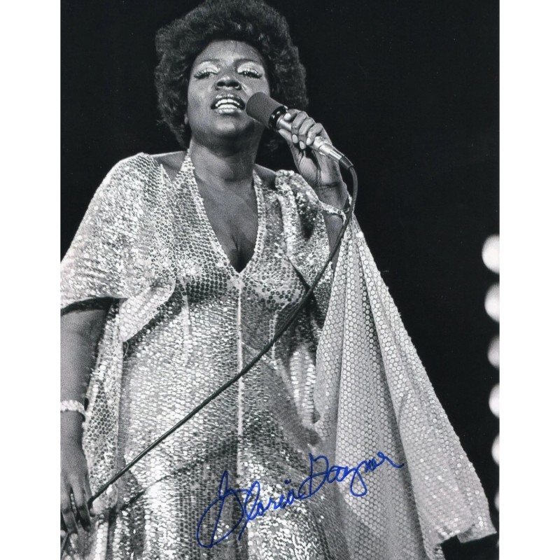 Photograph signed by Gloria Gaynor