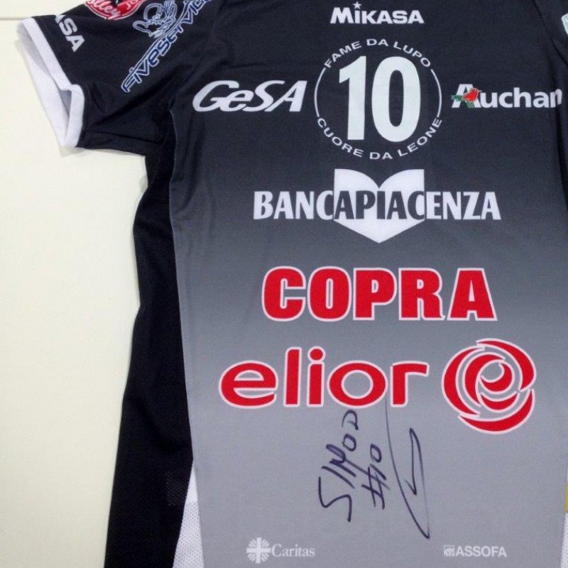 Simon match worn shirt, Piacenza Volley, Serie A 2013/2014 - signed