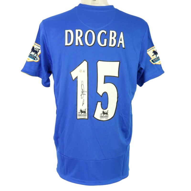 Drogba Official Chelsea Signed Shirt, 2005/06