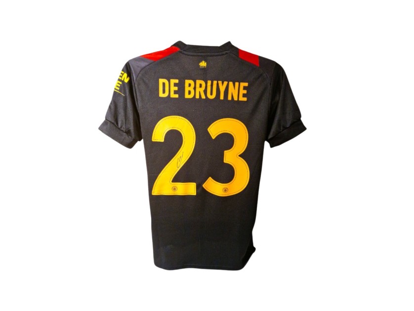 Kevin De Bruyne's Manchester City 2022/23 Signed Official Away Shirt