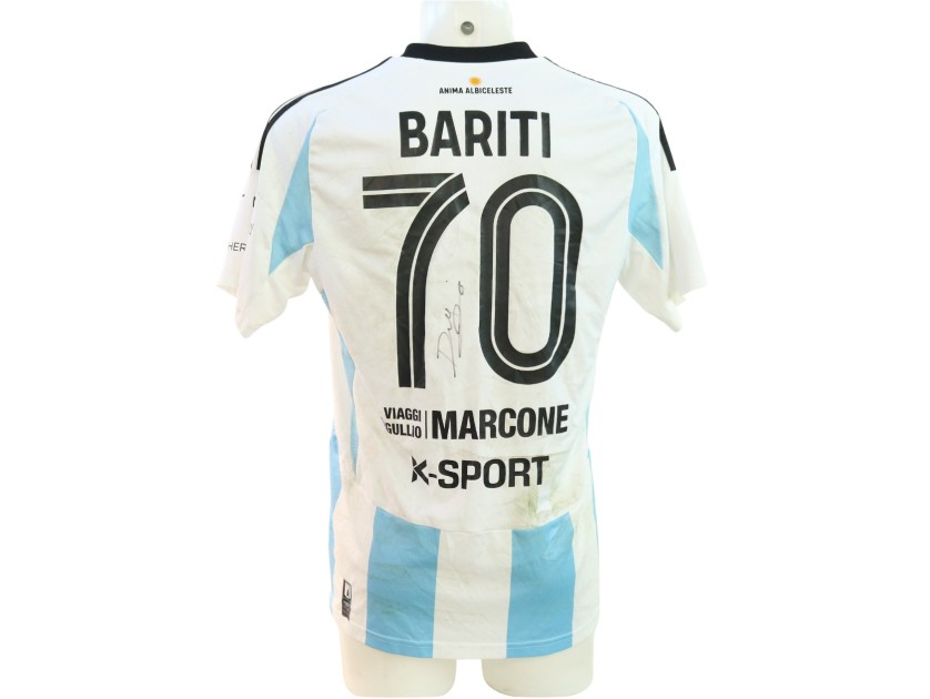 Bariti's Signed Unwashed Shirt, Virtus Entella vs Rimini 2024