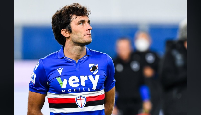 Augello's Sampdoria Signed Match Shirt, 2020/21 