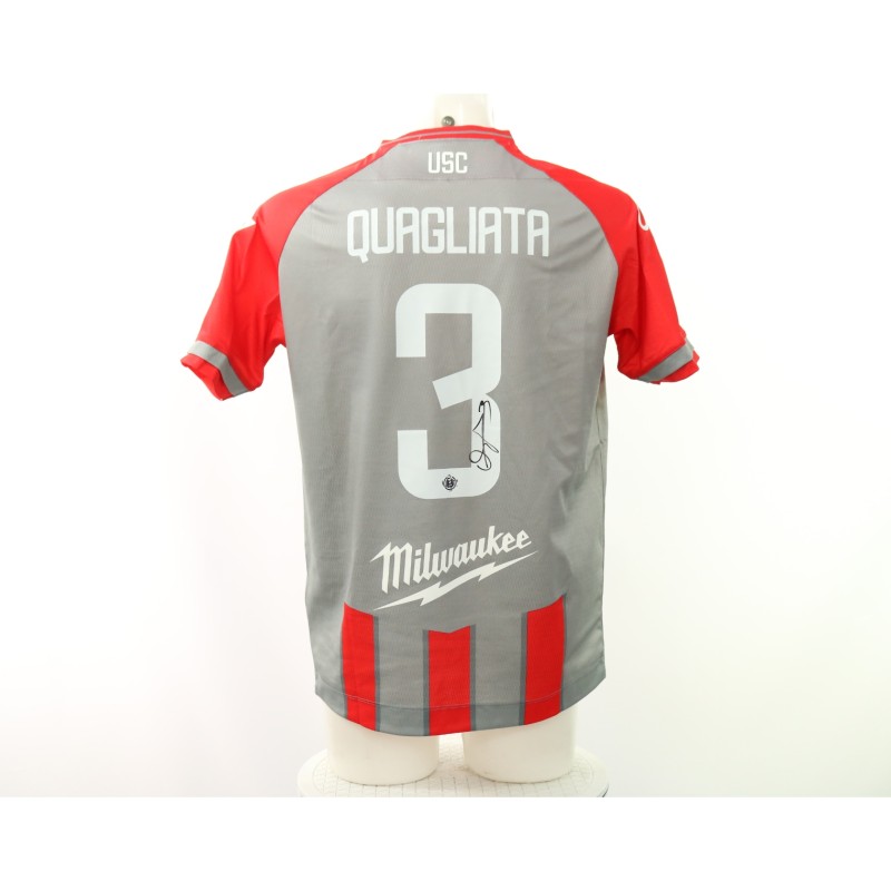 Quagliata's Cremonese vs Brescia Signed Unwashed Shirt, 2024