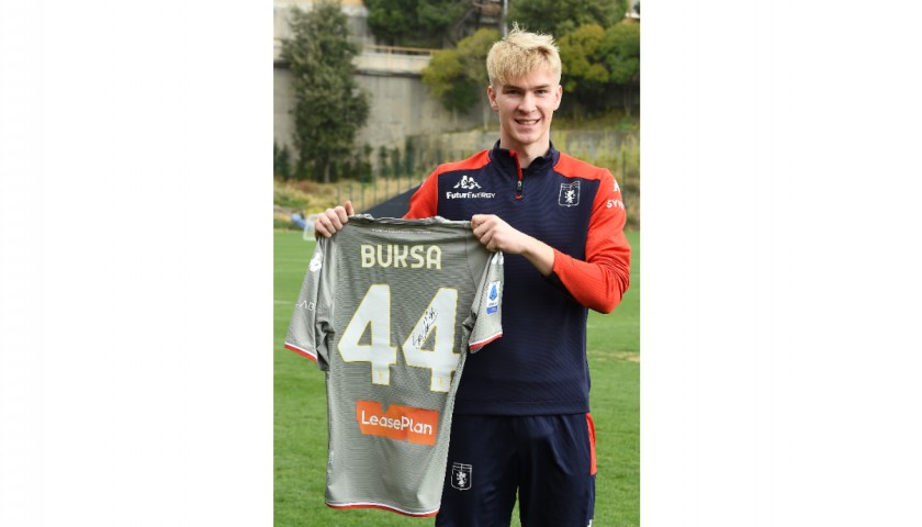 Buksa's Genoa Match-Issued Signed Shirt, 2021/22