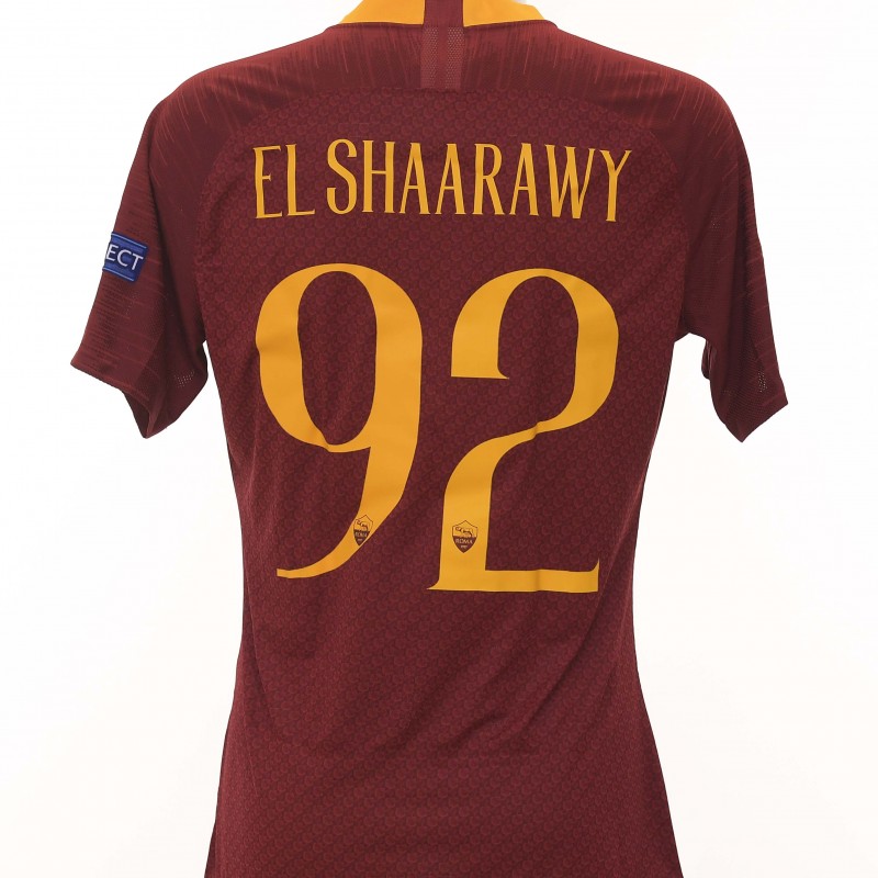 El Shaarawy's Match-Issue Shirt, Roma-Victoria Plzen CL 18/19
