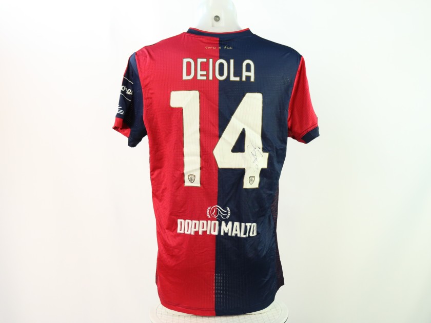 Maglia Deiola Unwashed, Udinese vs Cagliari 2024 - Autografata