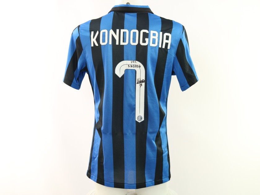 Maglia Kondogbia Inter Indossata, 2015/16 - Autografata