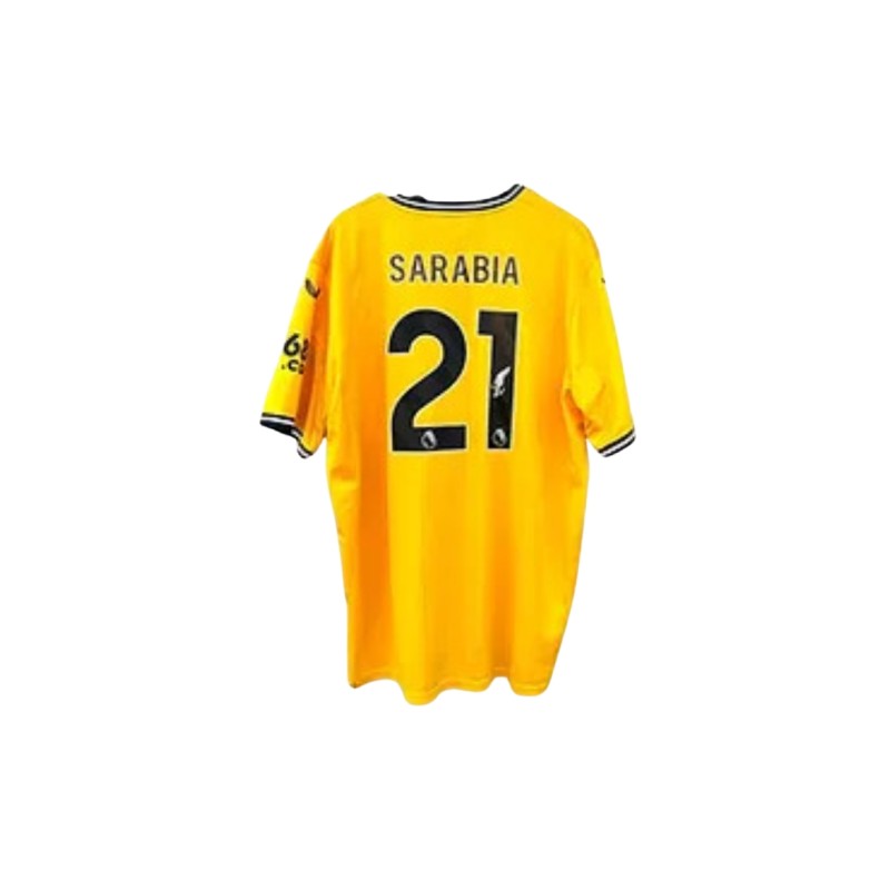 Maglia ufficiale autografata di Pablo Sarabia Wolverhampton Wanderers 2023/24