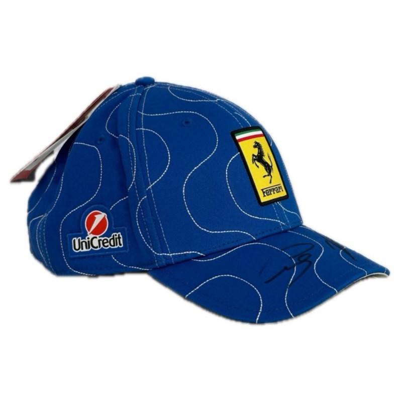 Official Scuderia Ferrari Signed Cap, Monza 2025 - Signed by Hamilton and Leclerc