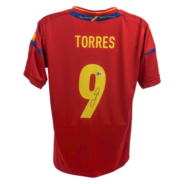 Fernando Torres' Spain Signed Replica Shirt - CharityStars