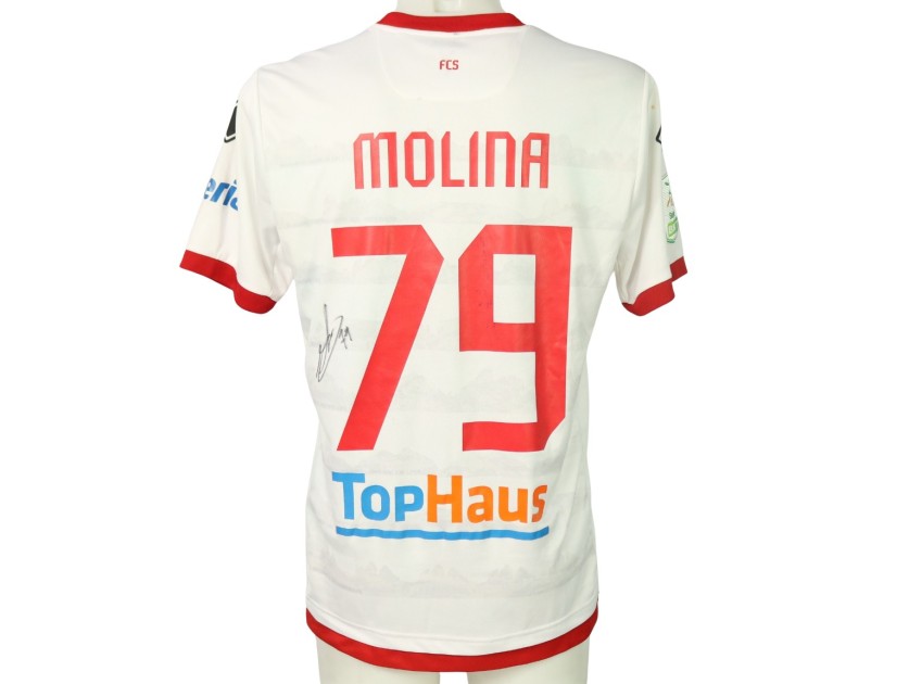 Molina's Signed Unwashed Shirt, Sudtirol vs Pisa 2024