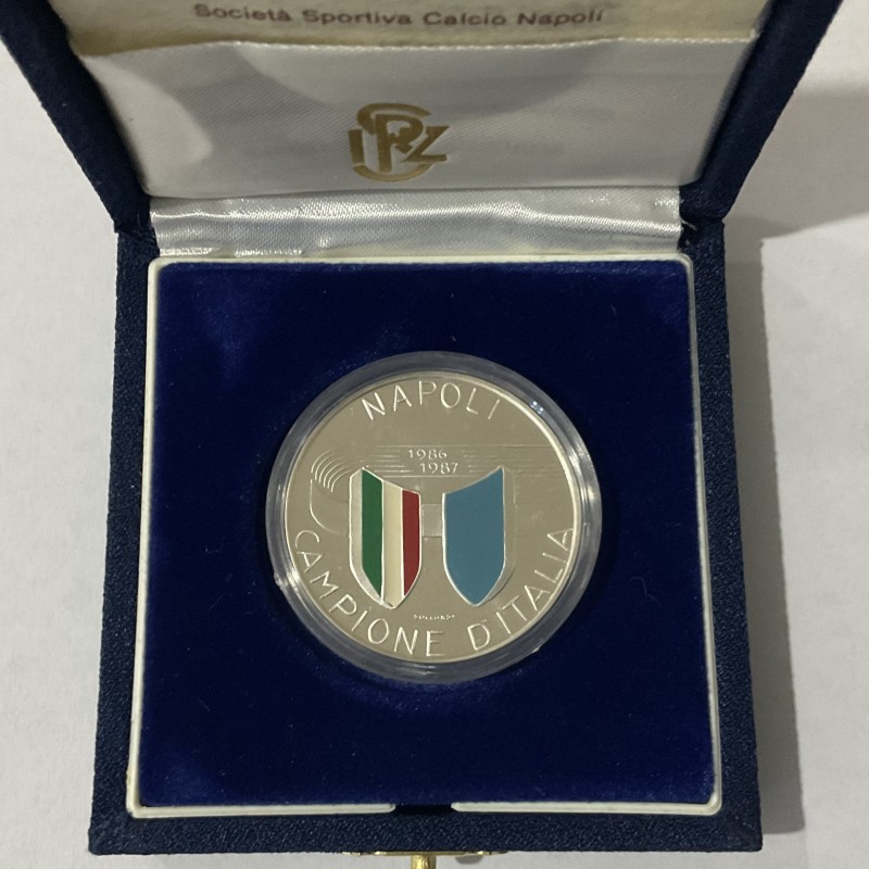 Napoli's Official Commemorative Scudetto Medal, 1986/87