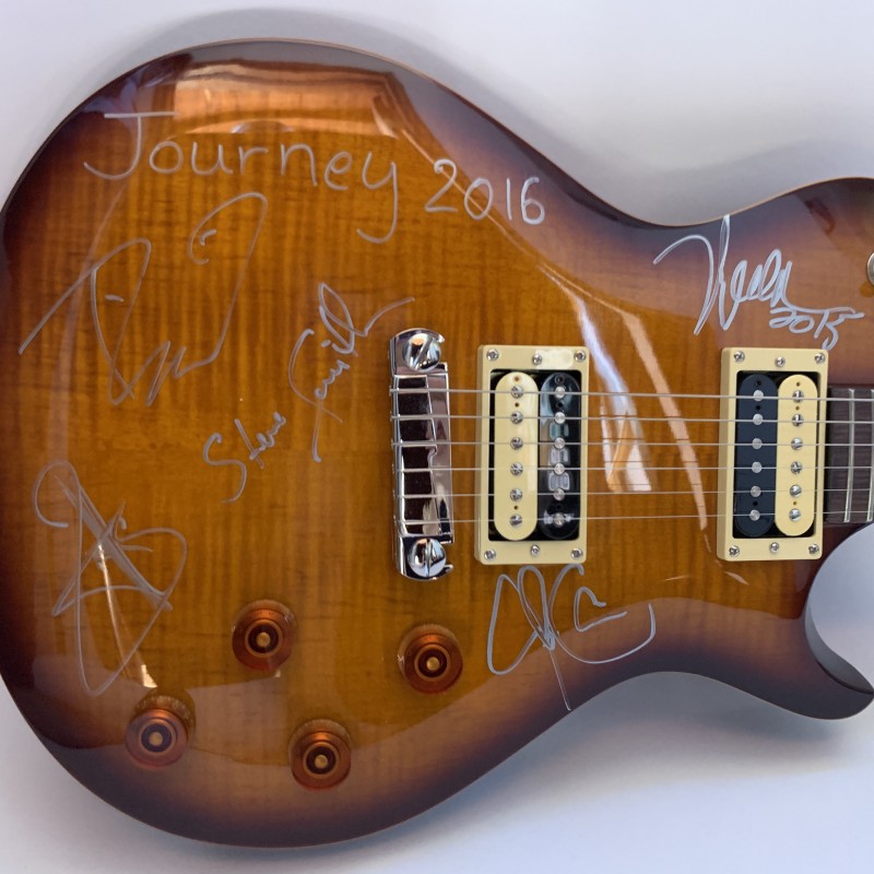 Guitar Autographed by Journey 