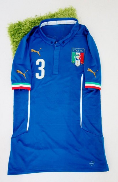 Chiellini Italy official authentic shirt signed, Brazil 2014 - #celebriamolamaglia #vivoazzurro