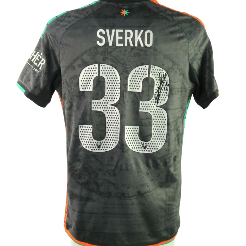 Sverko's Signed Unwashed Shirt, Hellas Verona vs Venezia Coppa Italia 2025