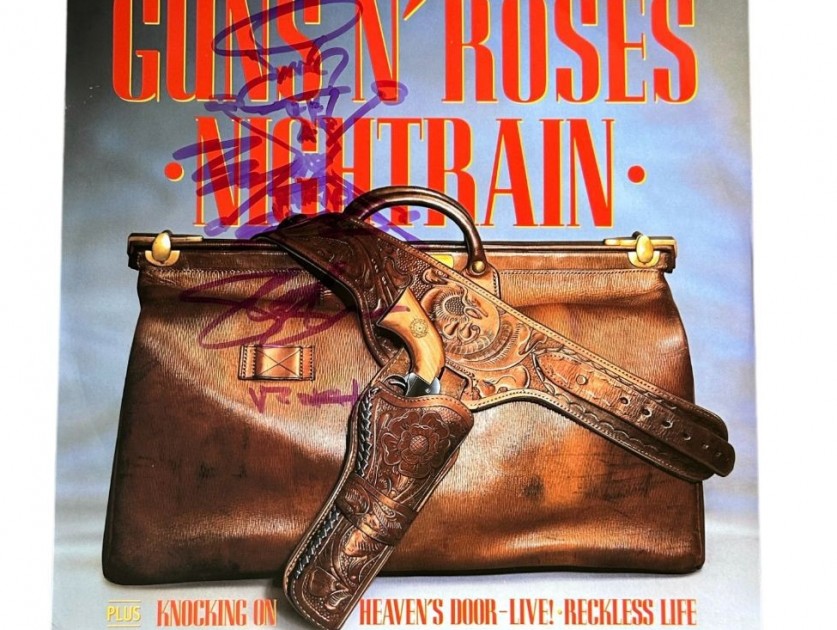 Slash of Guns N'Roses Signed 'Nightrain' Limited Edition Vinyl