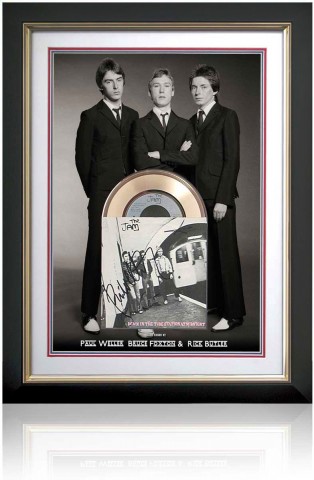 The Jam Signed Record Cover and Gold Disc Presentation