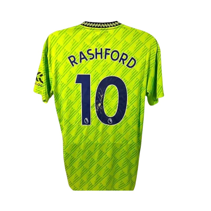 La terza maglia ufficiale firmata da Marcus Rashford per il Manchester United 2022/23