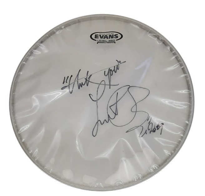 Charlie Watts of The Rolling Stones Signed Drumskin