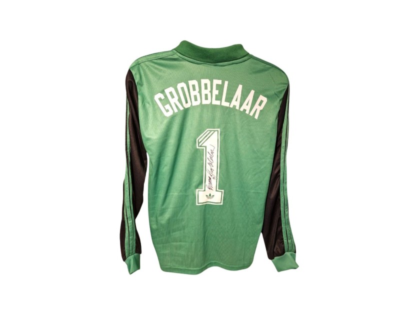 Bruce Grobbelaar's Liverpool 1985 Signed Replica Shirt	