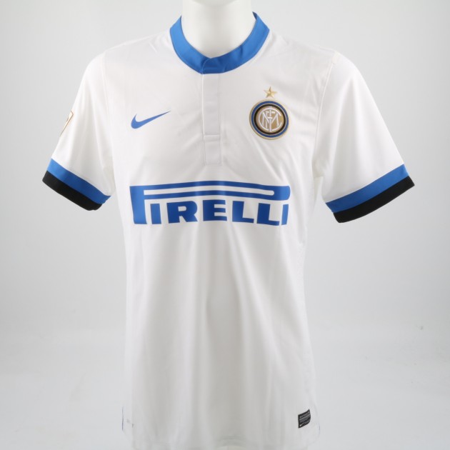 Match worn Ranocchia Inter shirt, Serie A 13/14 - signed