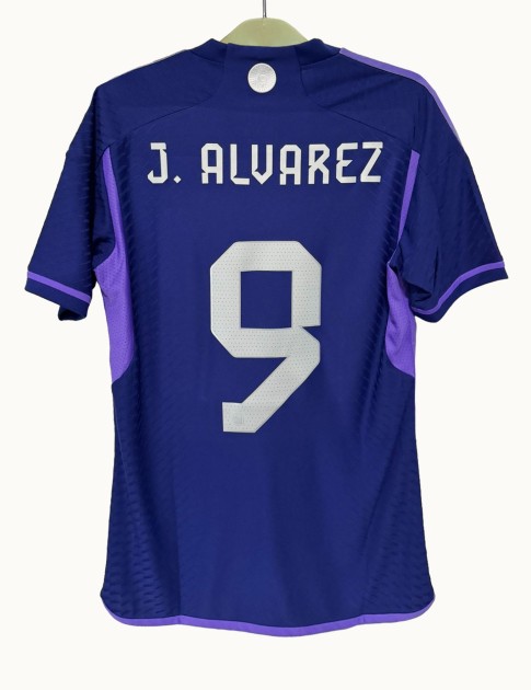 Julian Alvarez's Argentina 2022 World Cup Match Shirt, vs Poland