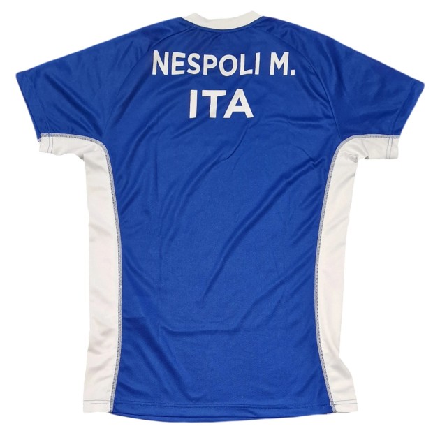 Olimpiadi Parigi 2024 - Maglia indossata e autografata da Mauro Nespoli