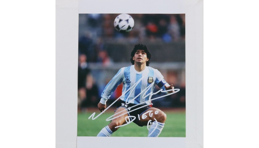 Maradona Signed Photograph