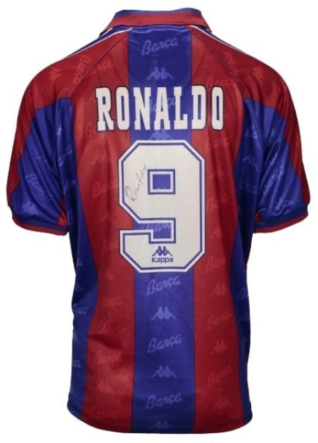 Ronaldo's Barcelona Signed Match-Worn Shirt, 1996/97