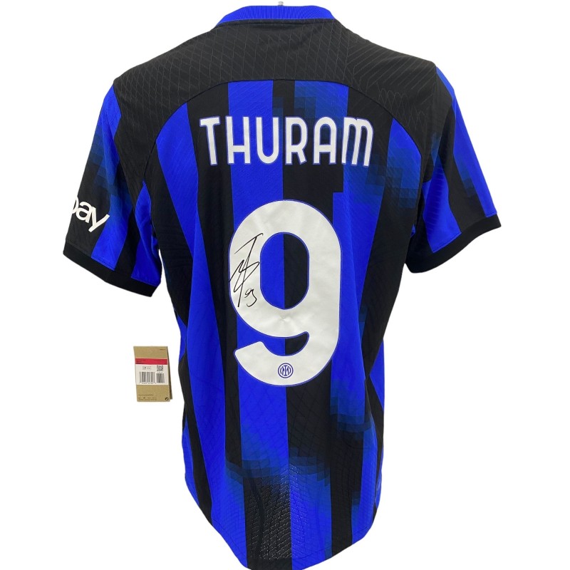 Maglia ufficiale Thuram Inter, 2023/24 - Autografata