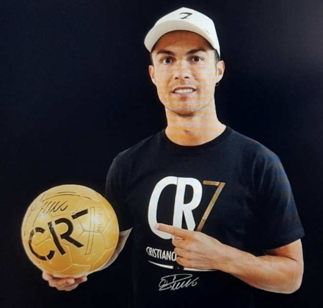 Cristiano Ronaldo's Real Madrid Signed Gold Football