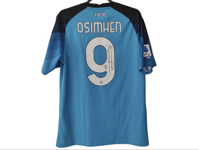 Osimhen's Napoli Signed Match-Issued Shirt, 2022/23