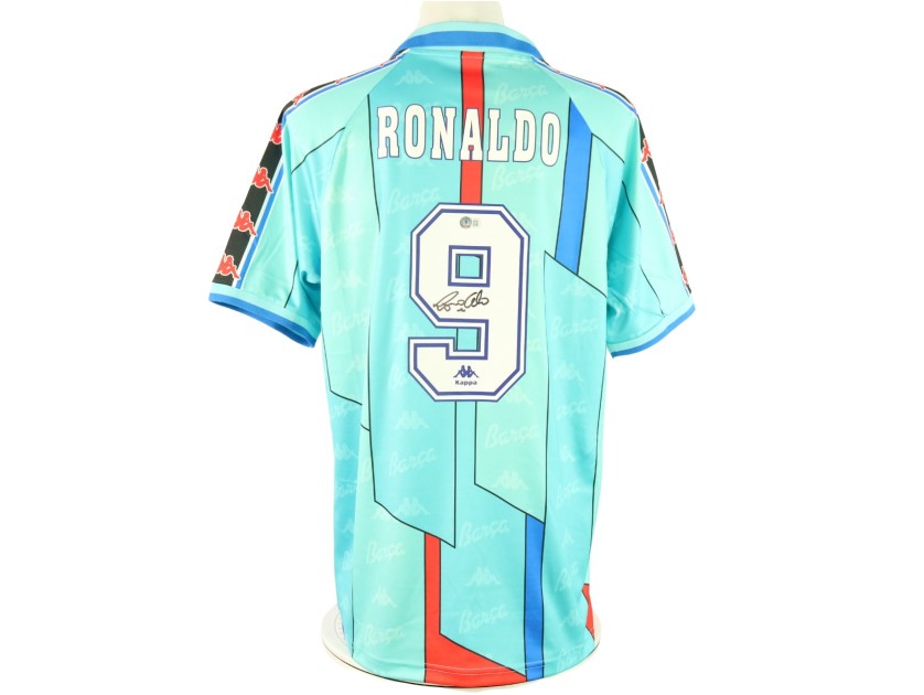 Ronaldo Official Barcelona Signed Shirt, 1996/97