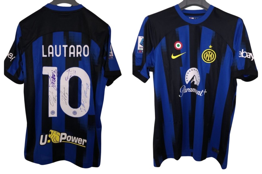 Maglia ufficiale Lautaro Inter, 2023/24 - Autografata dai giocatori