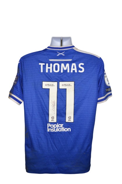 Thomas' Bristol Rovers EFL Sky Bet League One Signed Match Worn Shirt, vs Barnsley