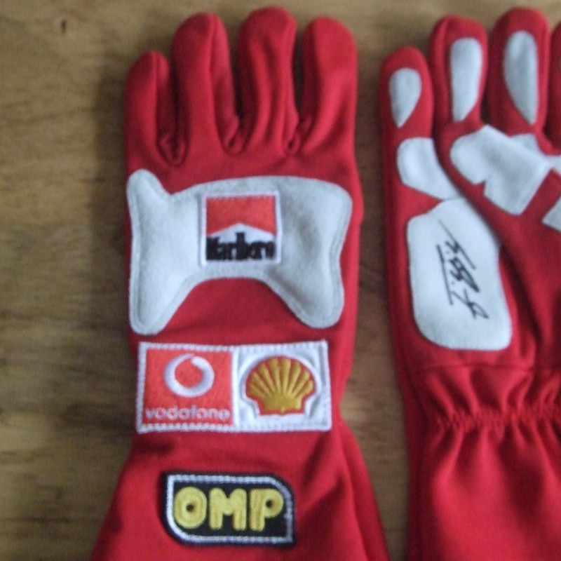 Racing Gloves signed by Michael Schumacher