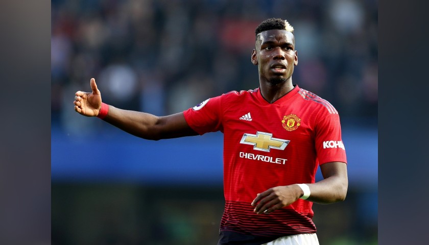 Pogba's Match-Issued/Worn Manchester United Shirt, 2018/19 PL