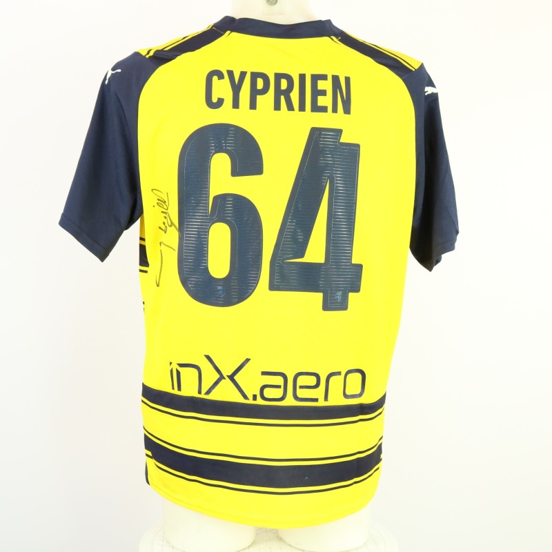 Cyprien's Unwashed Signed Shirt, Palermo vs Parma 2024