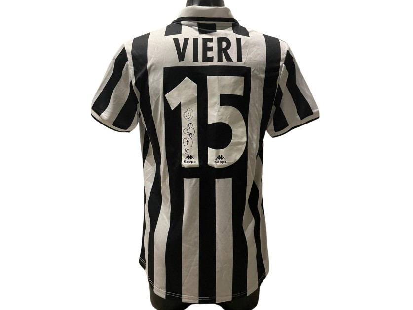 Vieri Replica Juventus Shirt, 1996/97 - Signed with video evidence