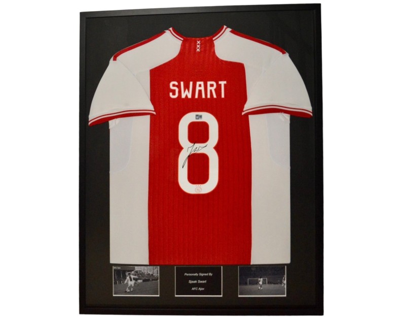 Maglia AFC Ajax 2023/24 firmata e incorniciata di Sjaak Swart