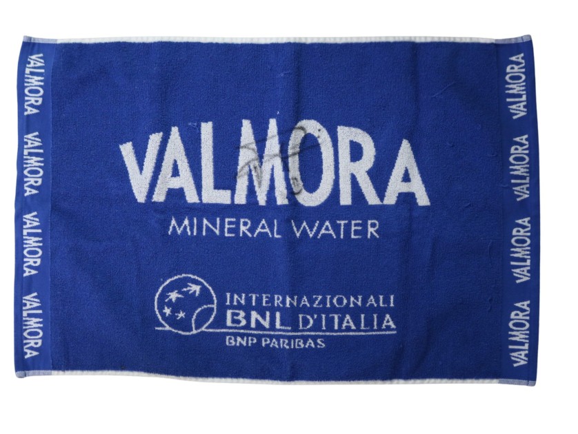 Used Valmora Towel, 2025 Rome ATP Masters 1000 - Signed by Fabio Fognini