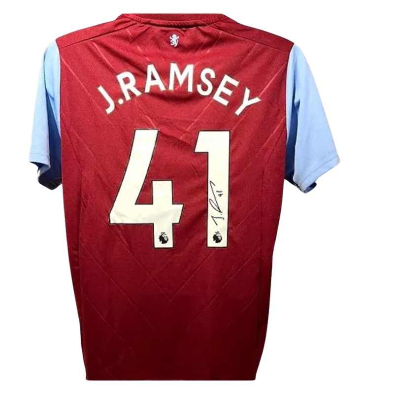 Maglia ufficiale Jacob Ramsey Aston Villa, 2022/23 - Autografata 
