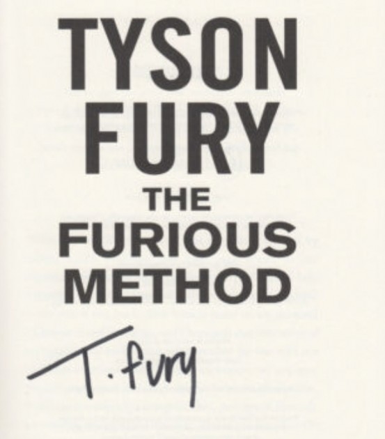 The Furious Method Book Signed by Tyson Fury