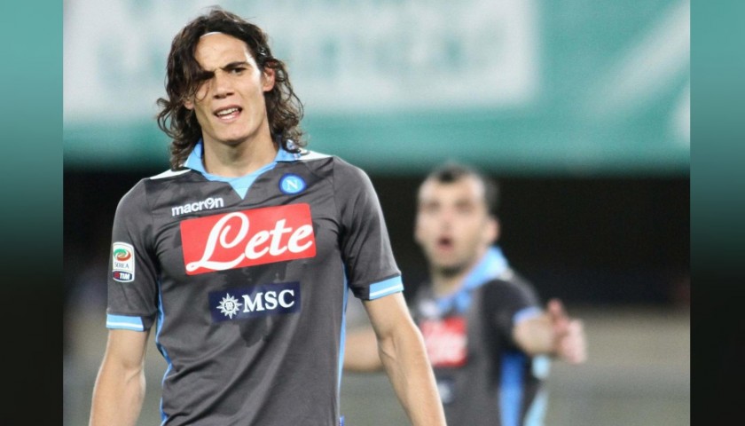 Cavani's Napoli Worn and Signed Shirt, Serie A 2011/12 