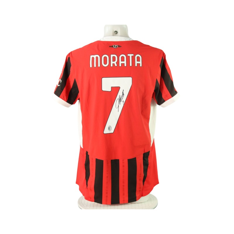 Morata Official Milan Signed Shirt, 2024/25 