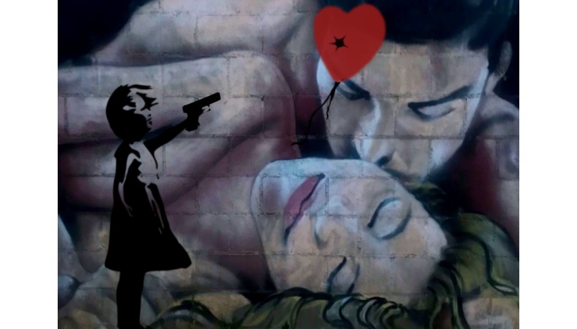 "Banksy vs The Death of Love" NFT by RikPen