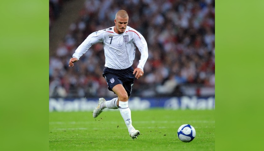 Beckham's Official England Signed Shirt, 2008